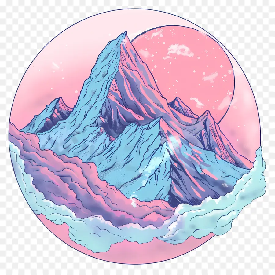 Montanha，Montanhas Rosa PNG