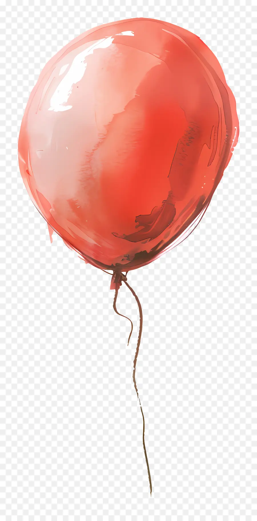 Balão único，Balão Vermelho PNG