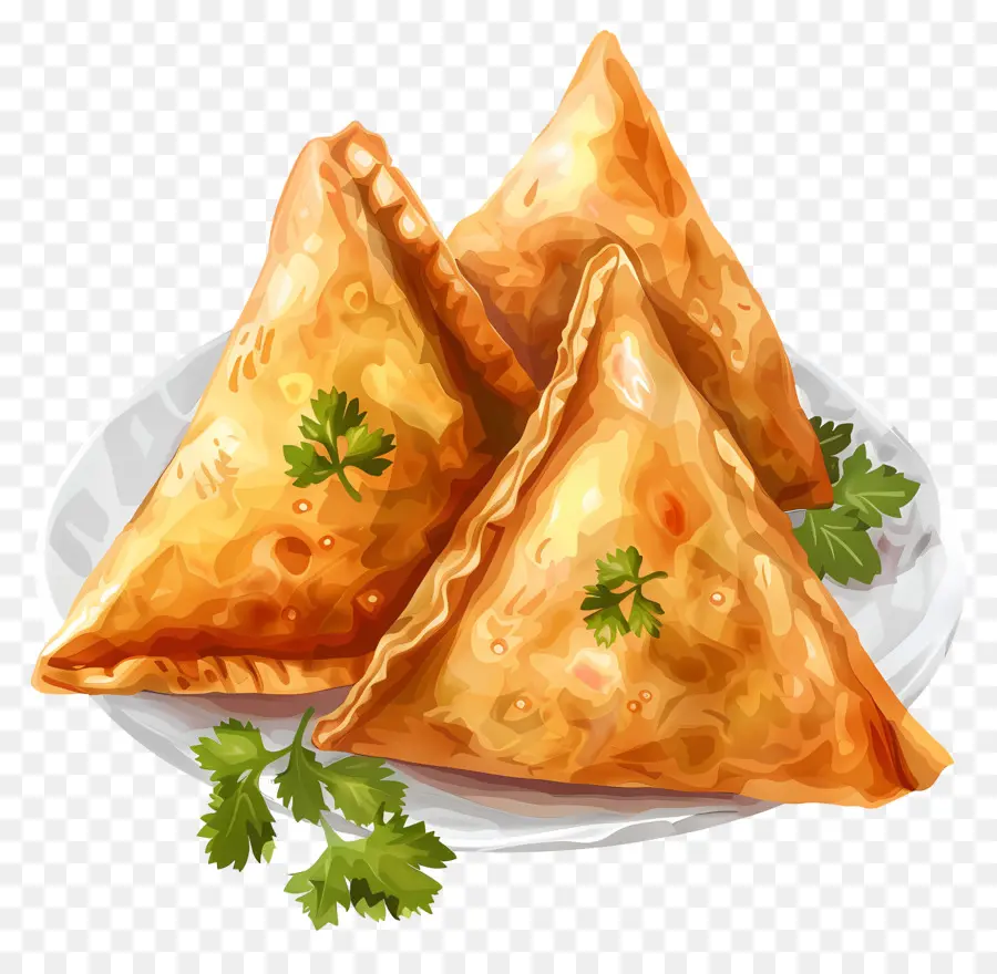 Comida Samosa，Samosas PNG