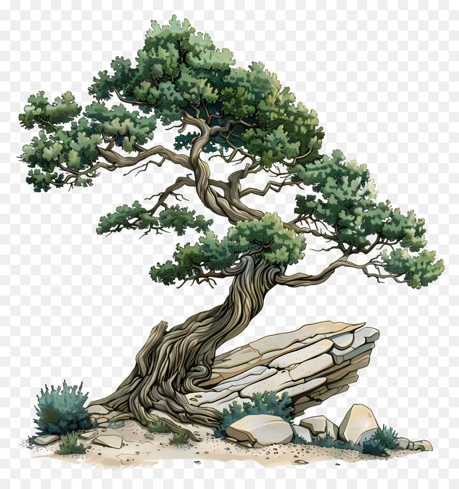 Juniper Tree，Uma árvore Bonsai PNG