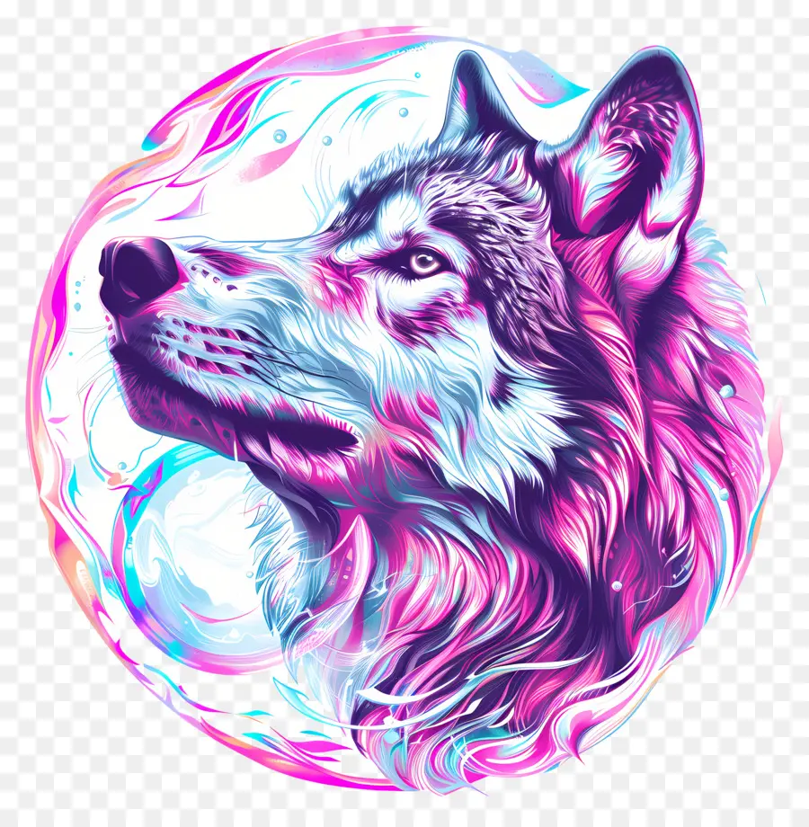 Lobo，Colorido PNG