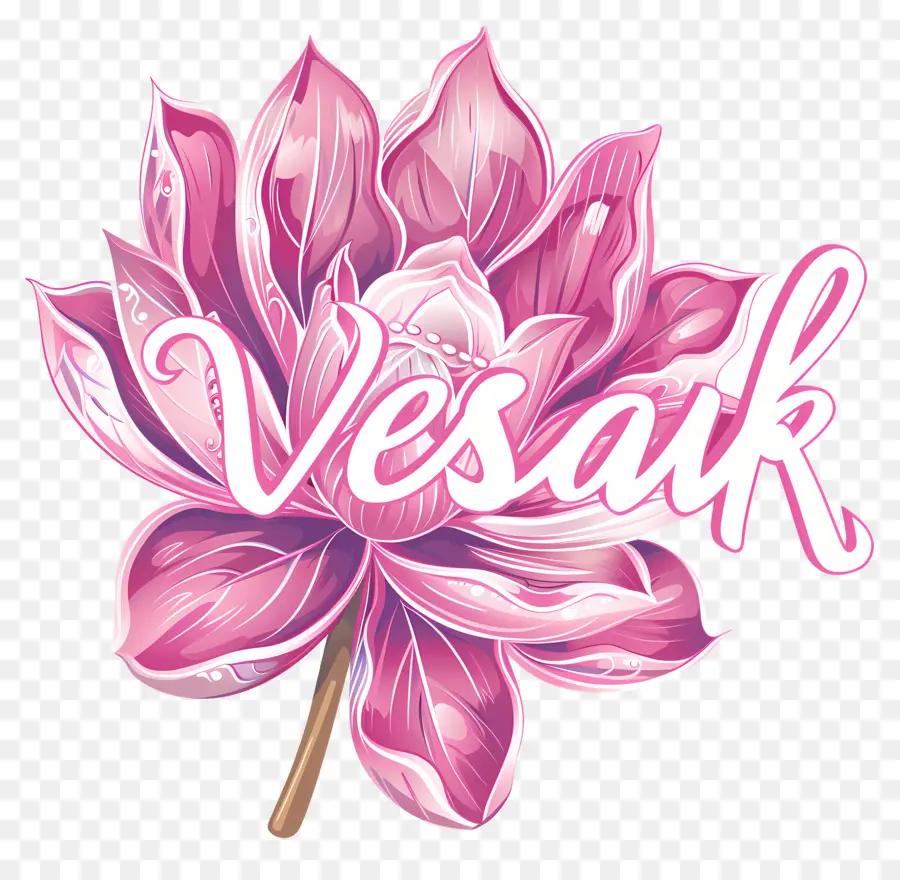 Feliz Dia De Vesak，Flor De Lótus PNG