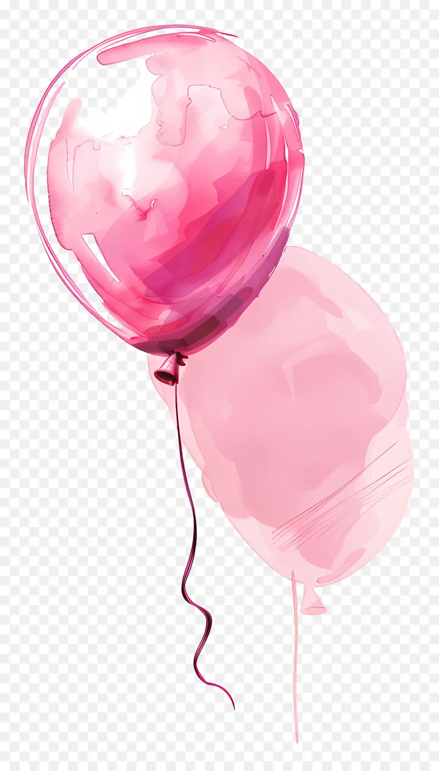 Balão Cor De Rosa，Papel De Balão PNG