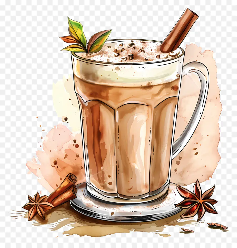Masala Chai，Chocolate Quente PNG