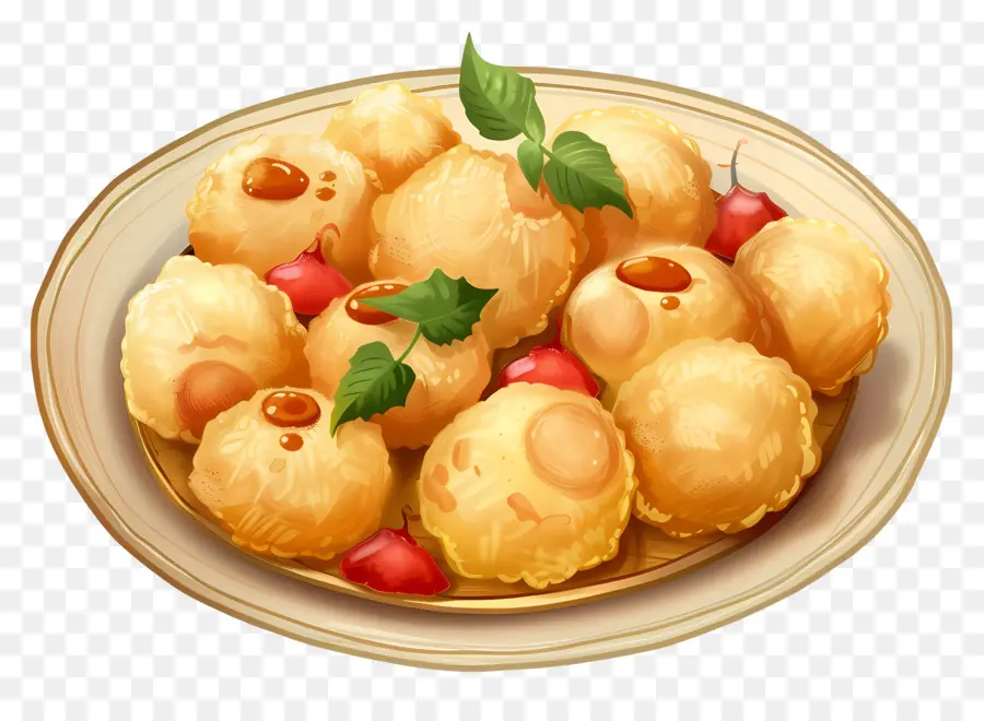 Panipuri，Bolinhos Fritos PNG