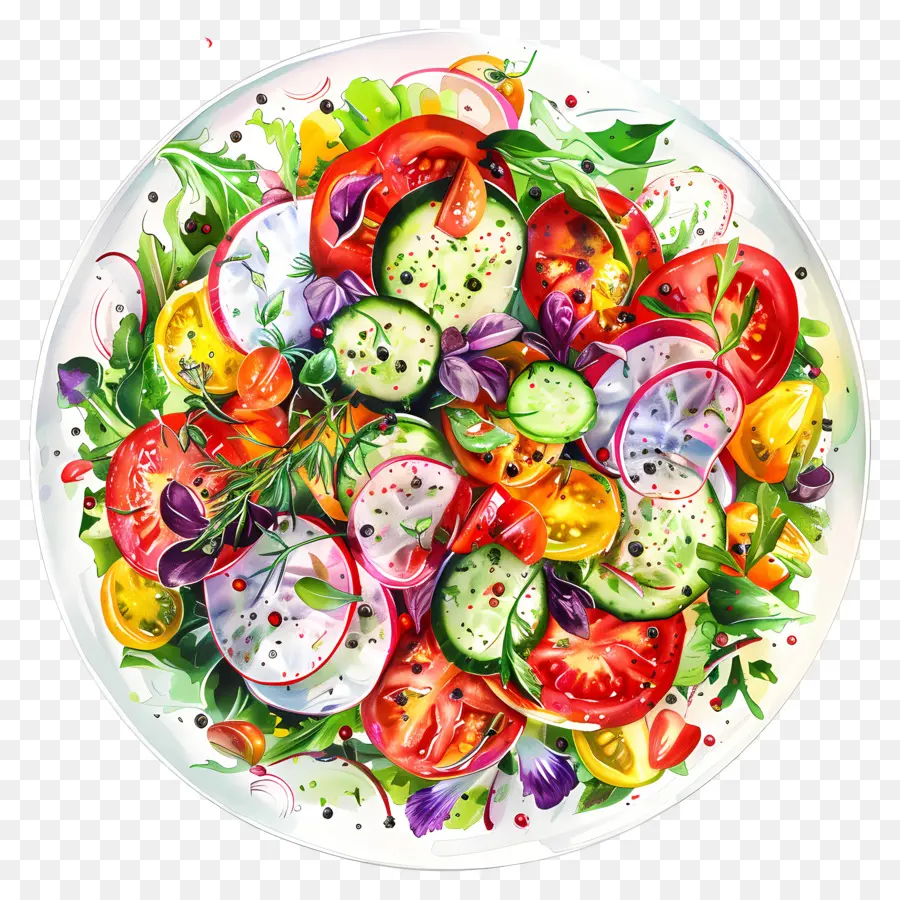 Salada Vegetariana，Legumes Frescos PNG
