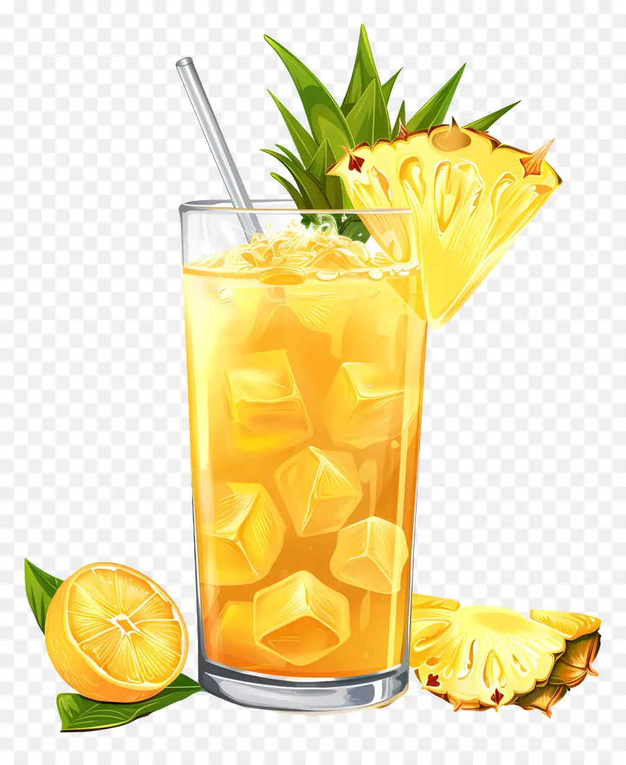 Pinapple Suco，Suco De Laranja PNG