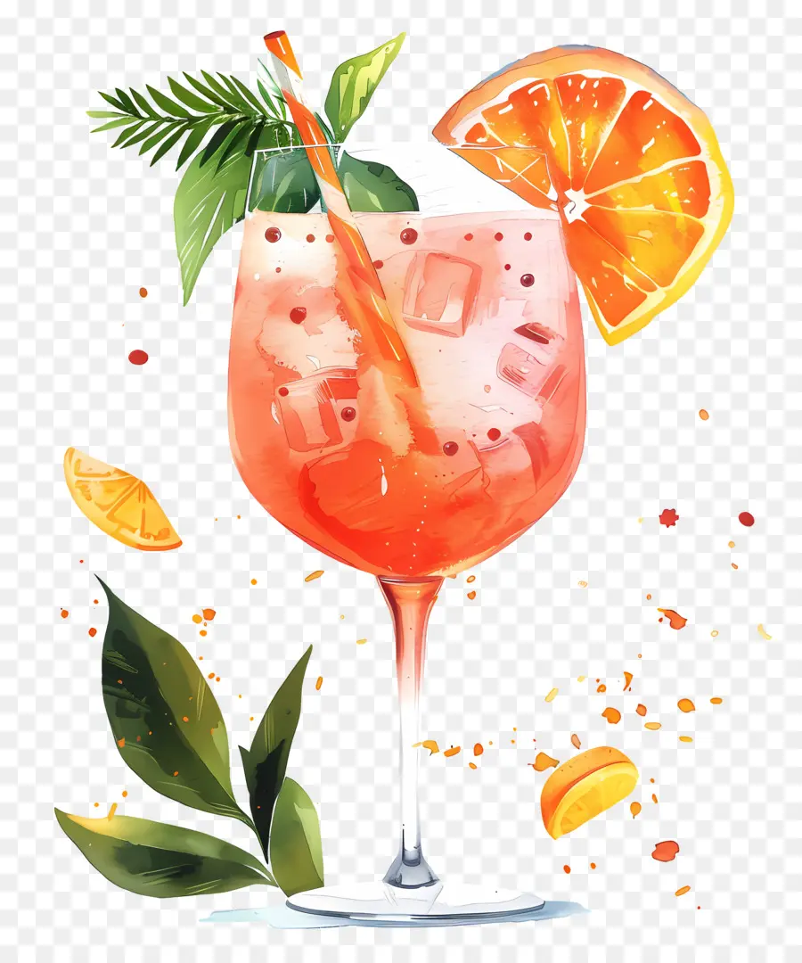 Bebida Hugo Spritz，Coquetel PNG