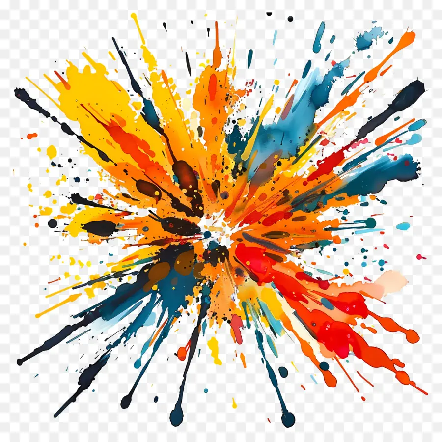 Explosão，Paint Splatter Arte PNG