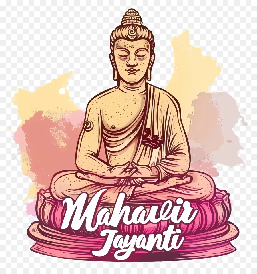 Mahavira Jayanti，Estátua De Buda PNG