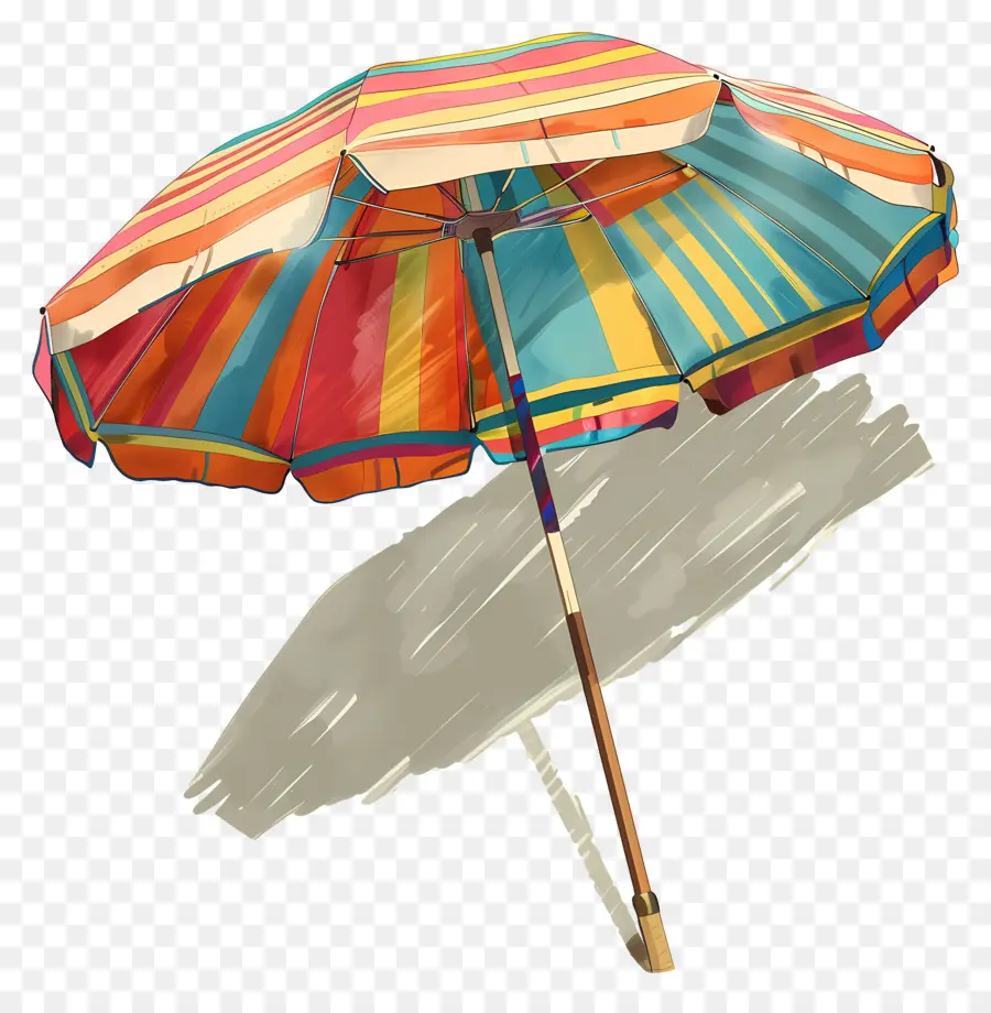 Guarda Chuva De Praia，Listrado Guarda Chuva PNG