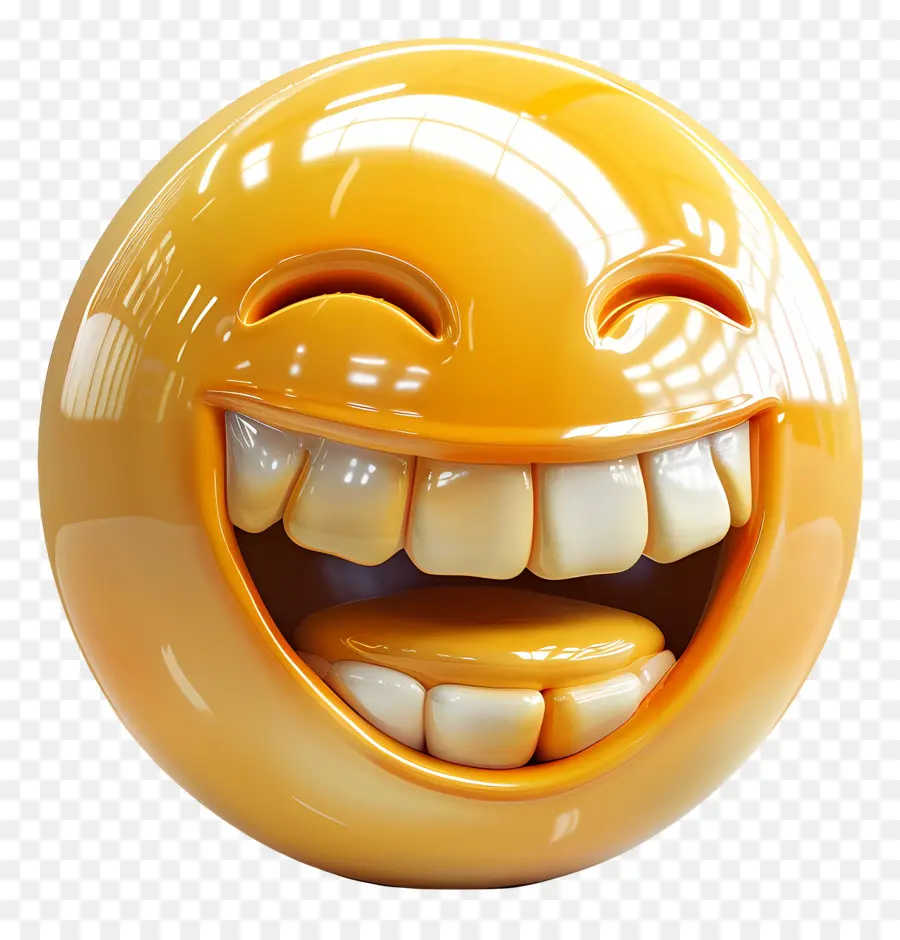Rindo Emoji，Sorriso Do Rosto PNG