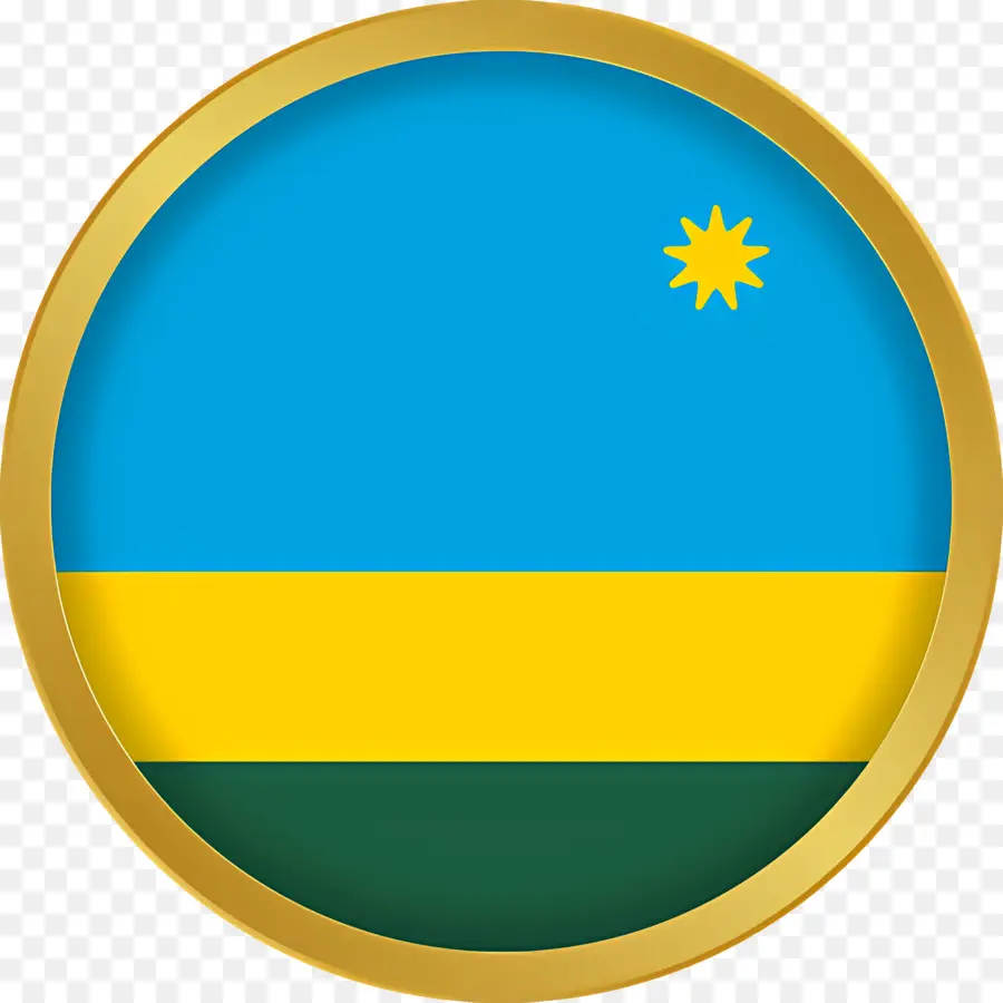 Bandeira De Ruanda，Bandeira Azul E Amarela PNG