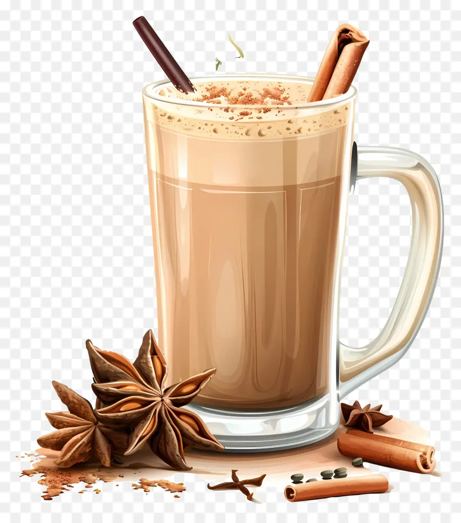 Masala Chai，Chocolate Quente PNG