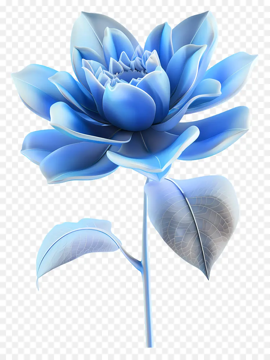 Flor Azul，Flor Azul De Lótus PNG