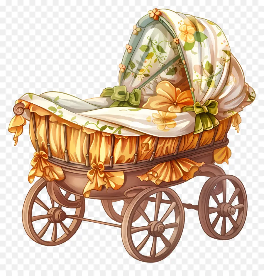 Berço，Baby Carriage PNG