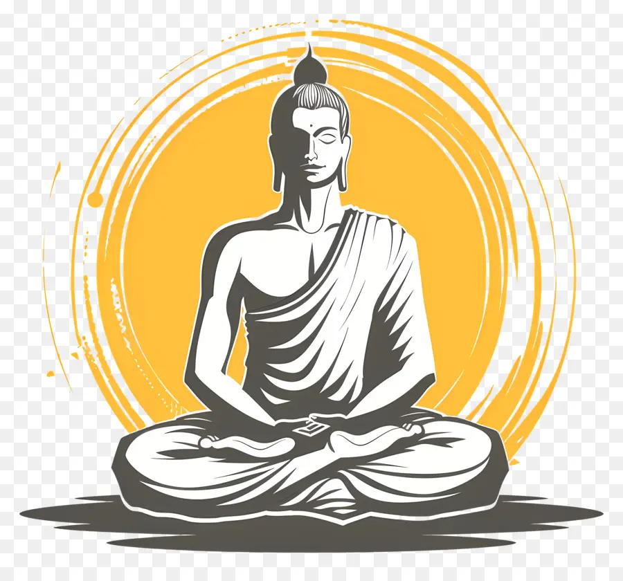 Mahavira Jayanti，Estátua De Buda PNG