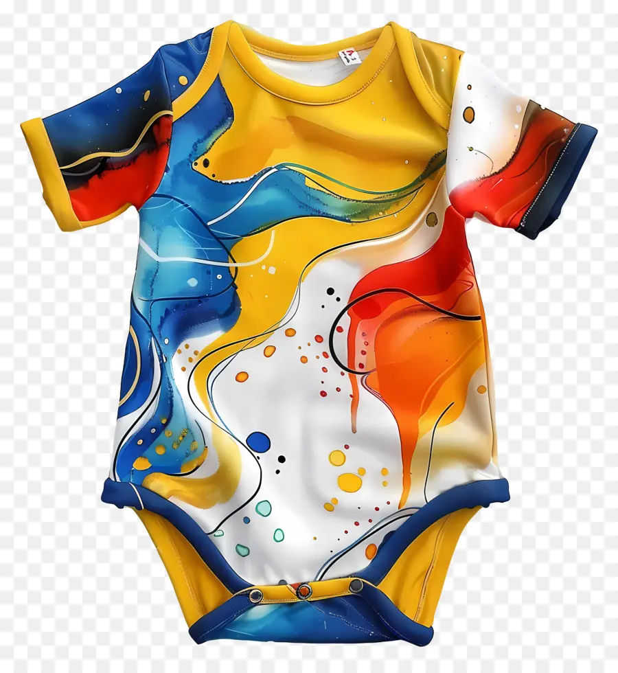 Romper Do Bebê，Pintura Abstrata PNG