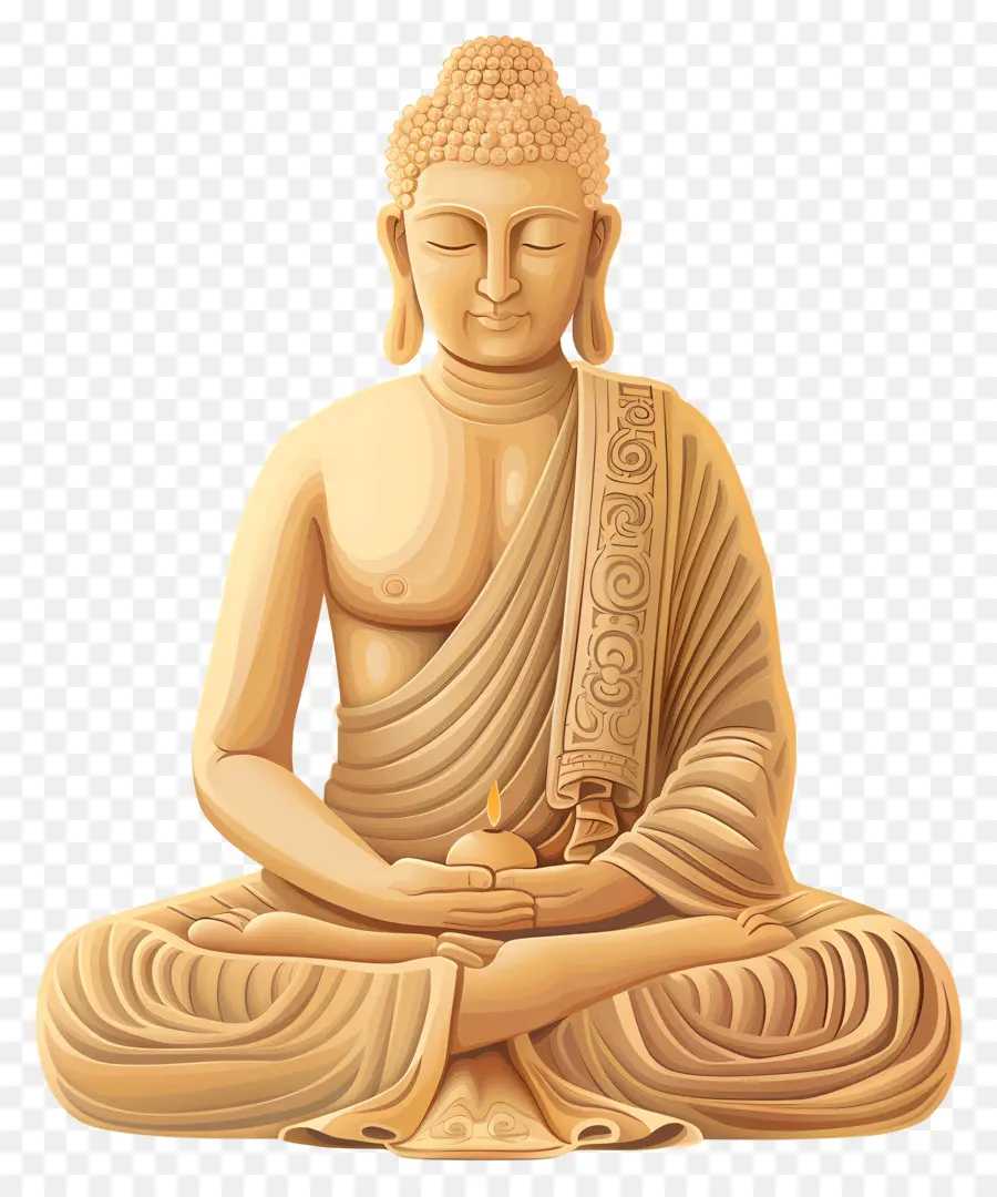 Mahavira Jayanti，Estátua De Buda PNG