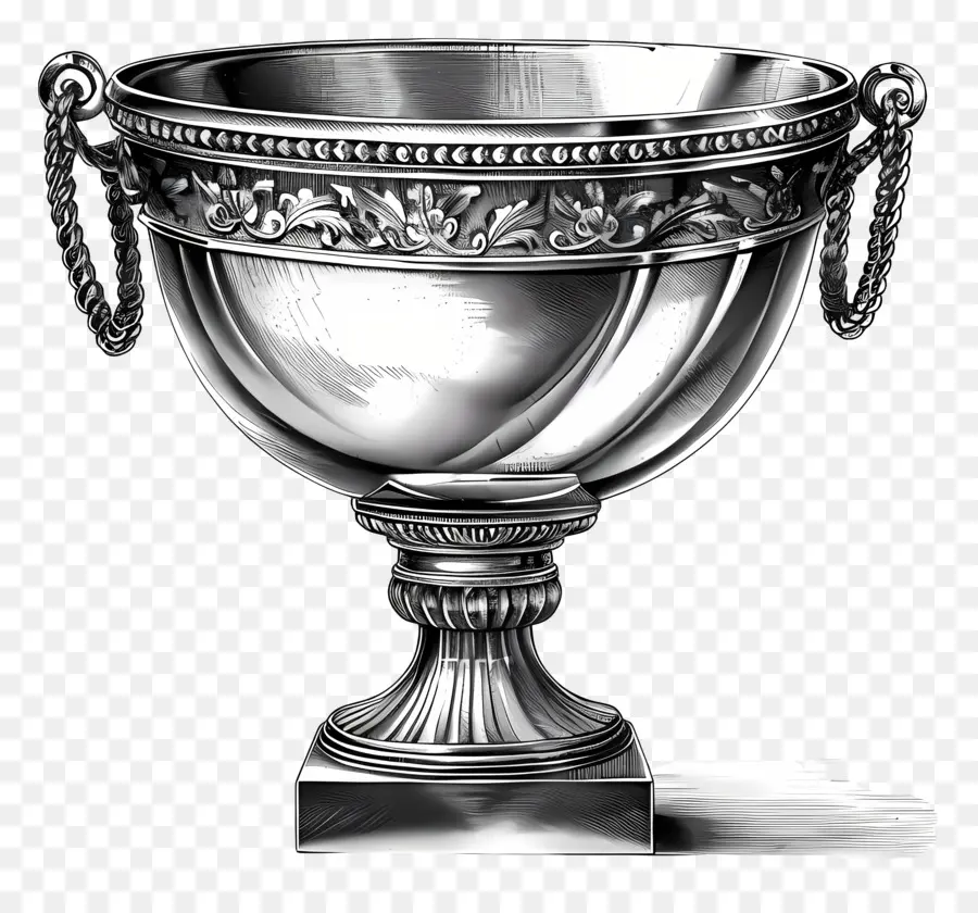 Taça De Prata，Decorativos Tigela PNG