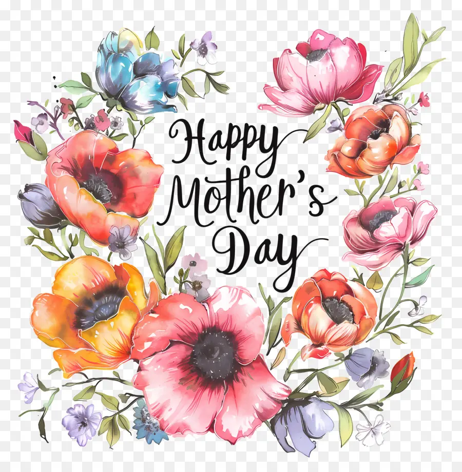 Feliz Dia Das Mães，Flower Frame PNG
