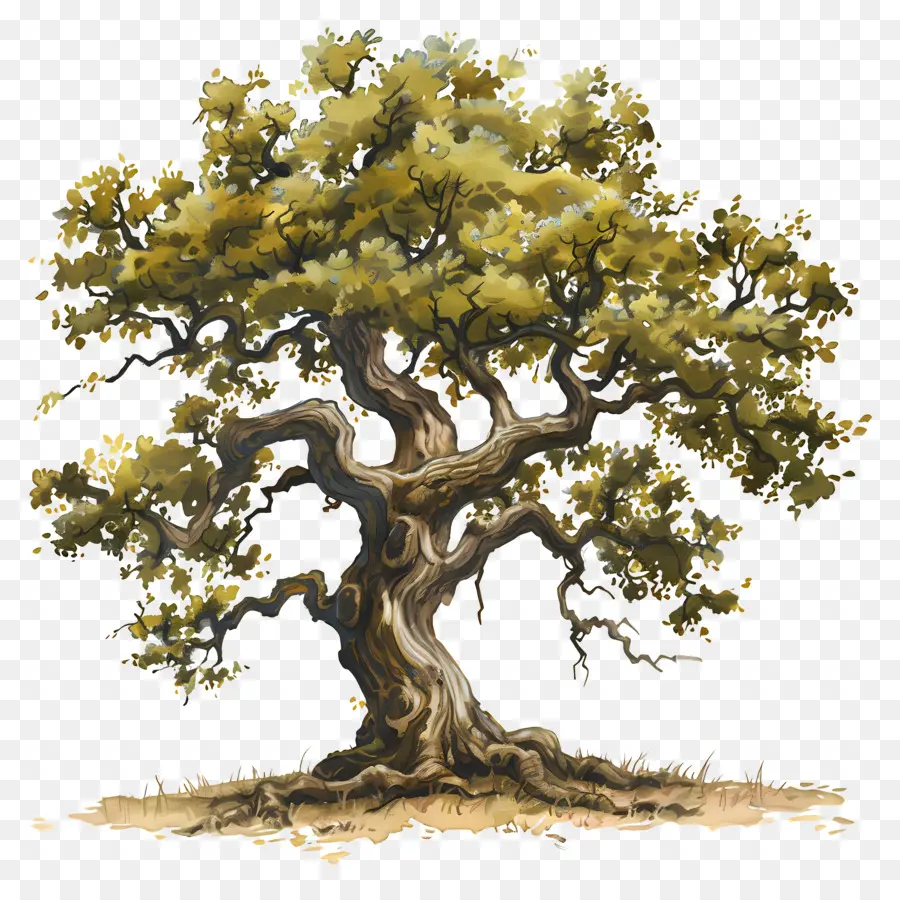 Oak Tree，Preto E Branco PNG