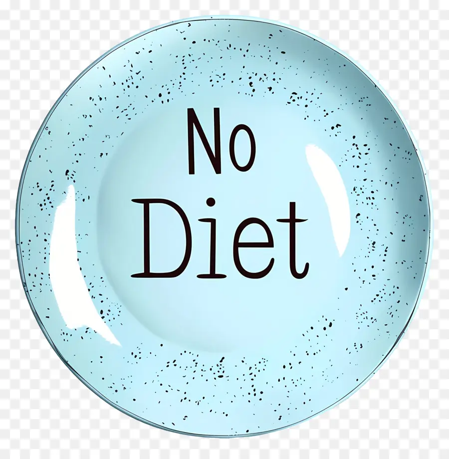 Internacional Nenhuma Dieta Dia，Placa De Cerâmica Azul PNG