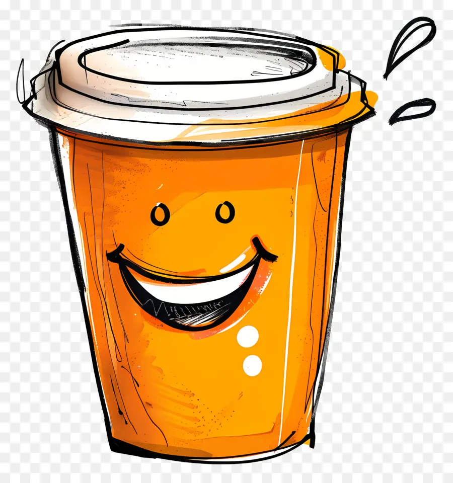 Xícara De Café，Smiley Face Cup PNG