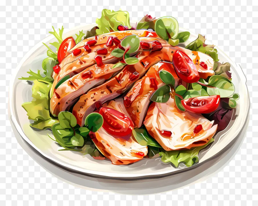 Salada De Frango，Molho Para Salada PNG