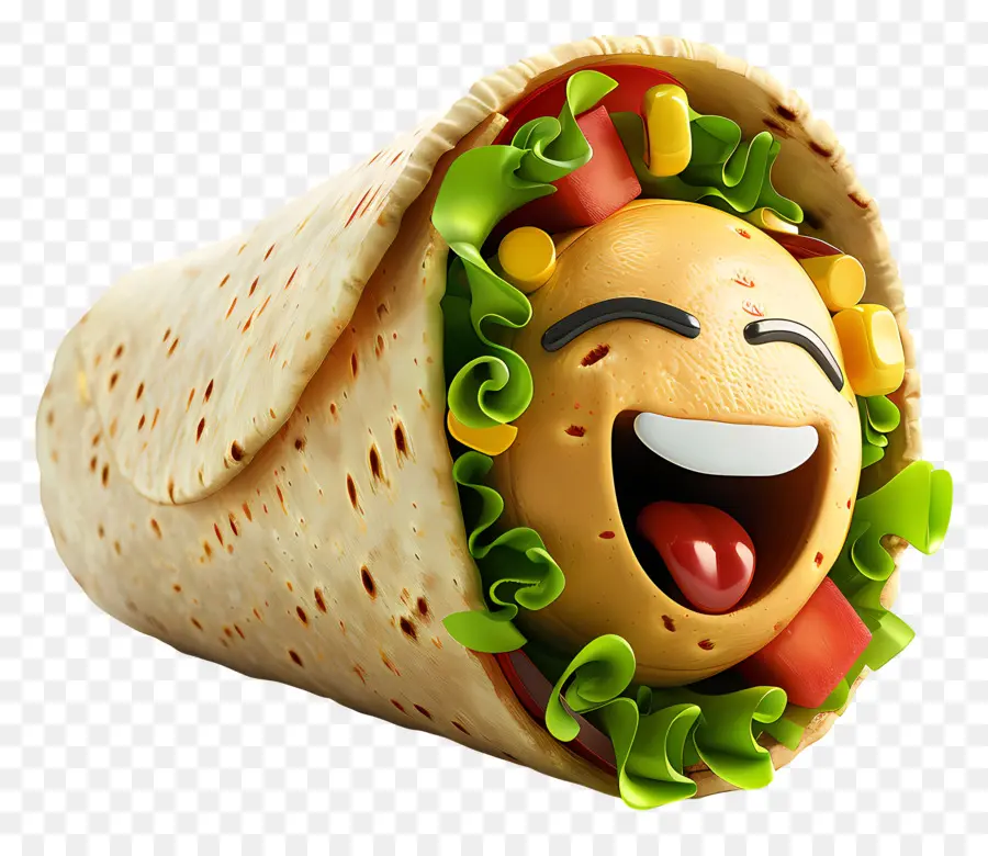 Comida De Desenho Animado 3d，Burrito PNG