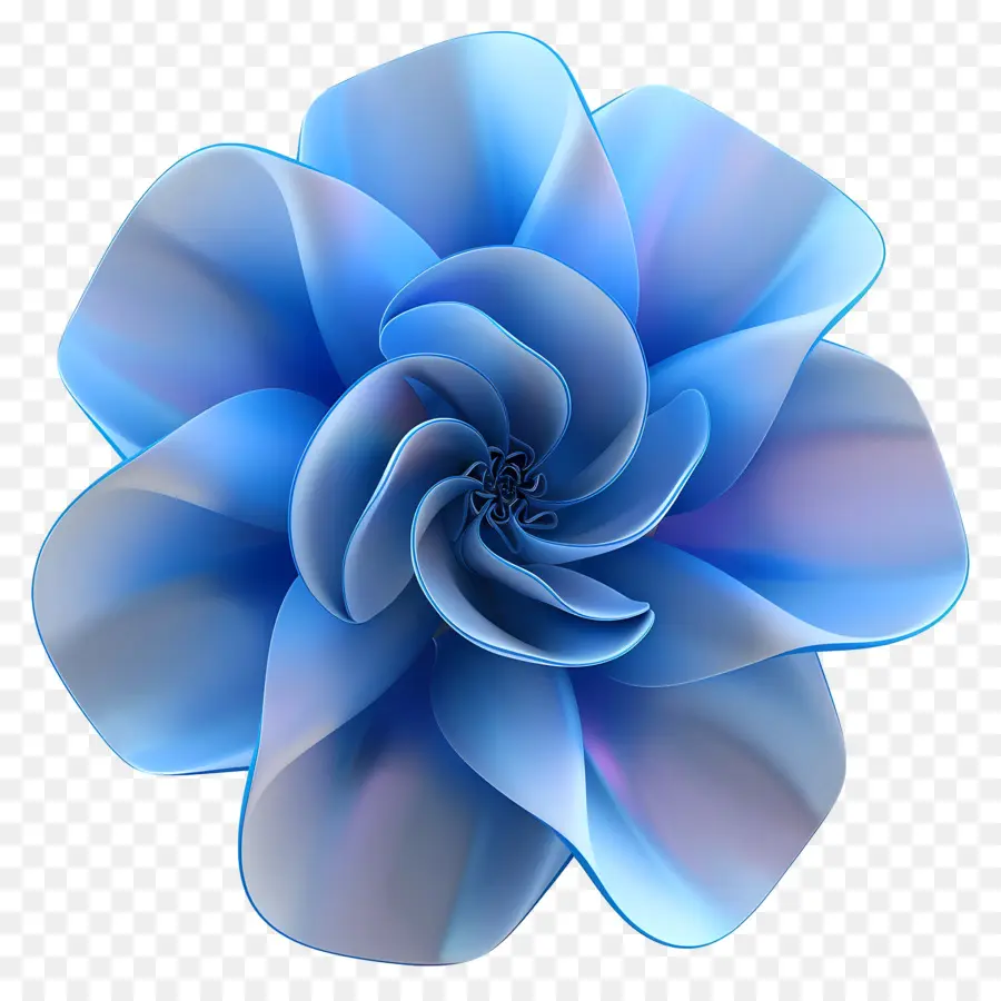 Flor Azul，Pétalas PNG