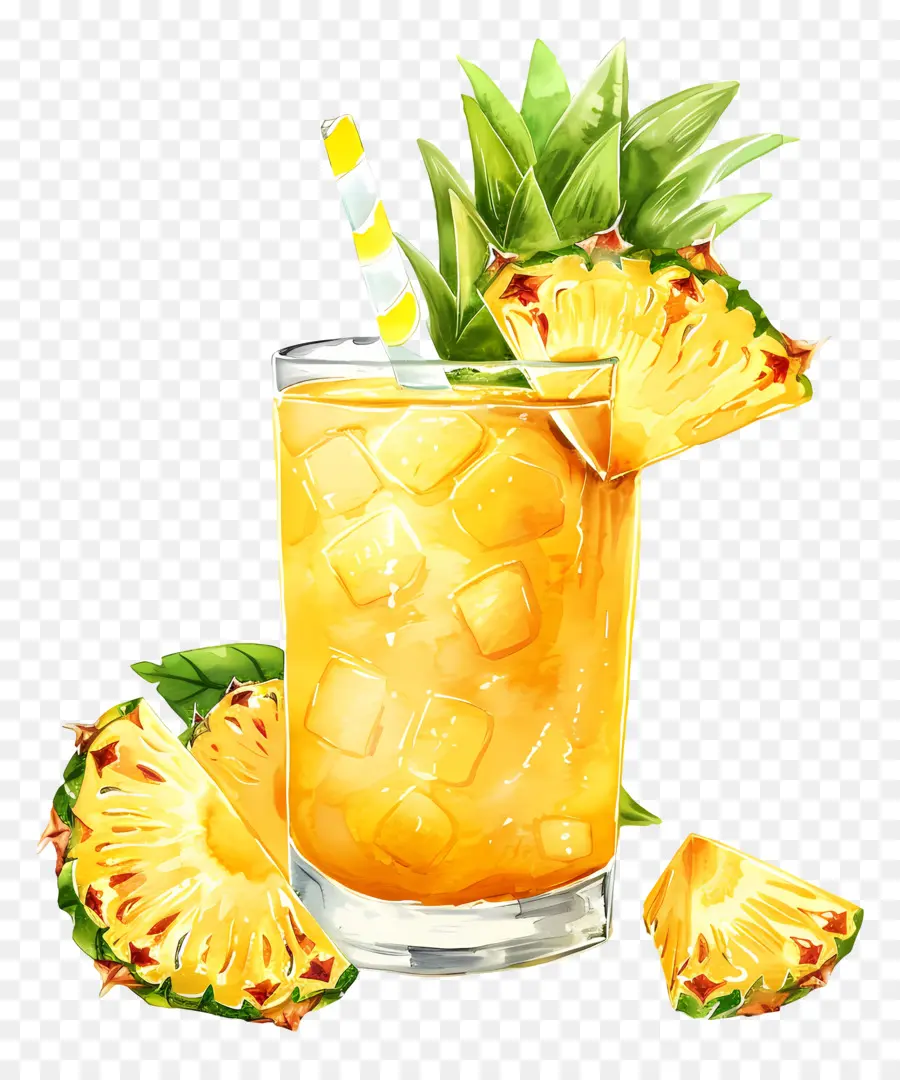 Pinapple Suco，Suco De Laranja PNG