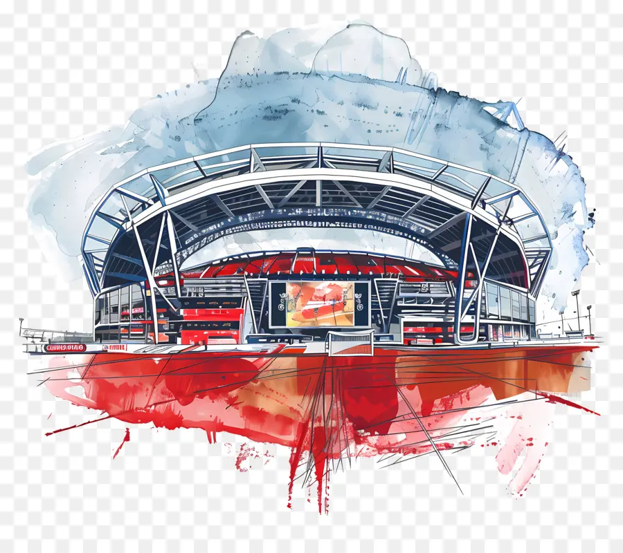 A Emirates Stadium，Estádio De Futebol PNG