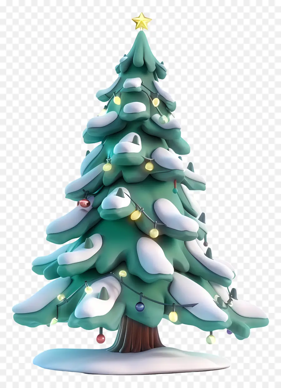 árvore De Natal，árvore De Natal Com Neve PNG