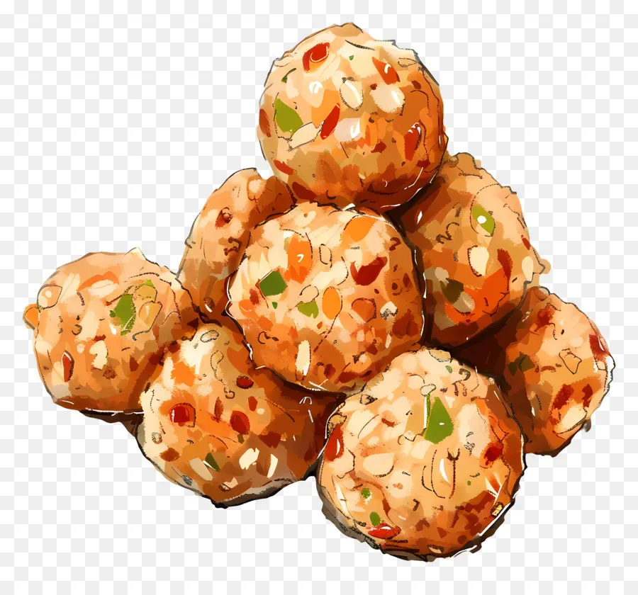 Rava Ladoo，Bolas De Lanche PNG