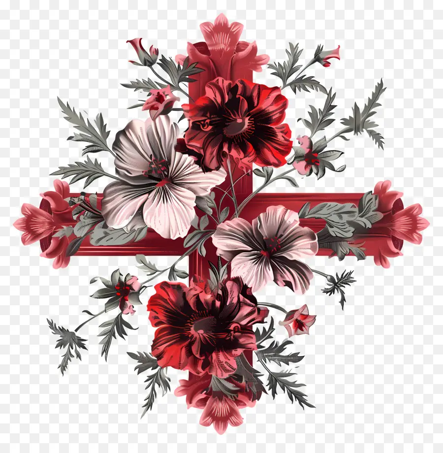Cruz，Arranjo Floral PNG