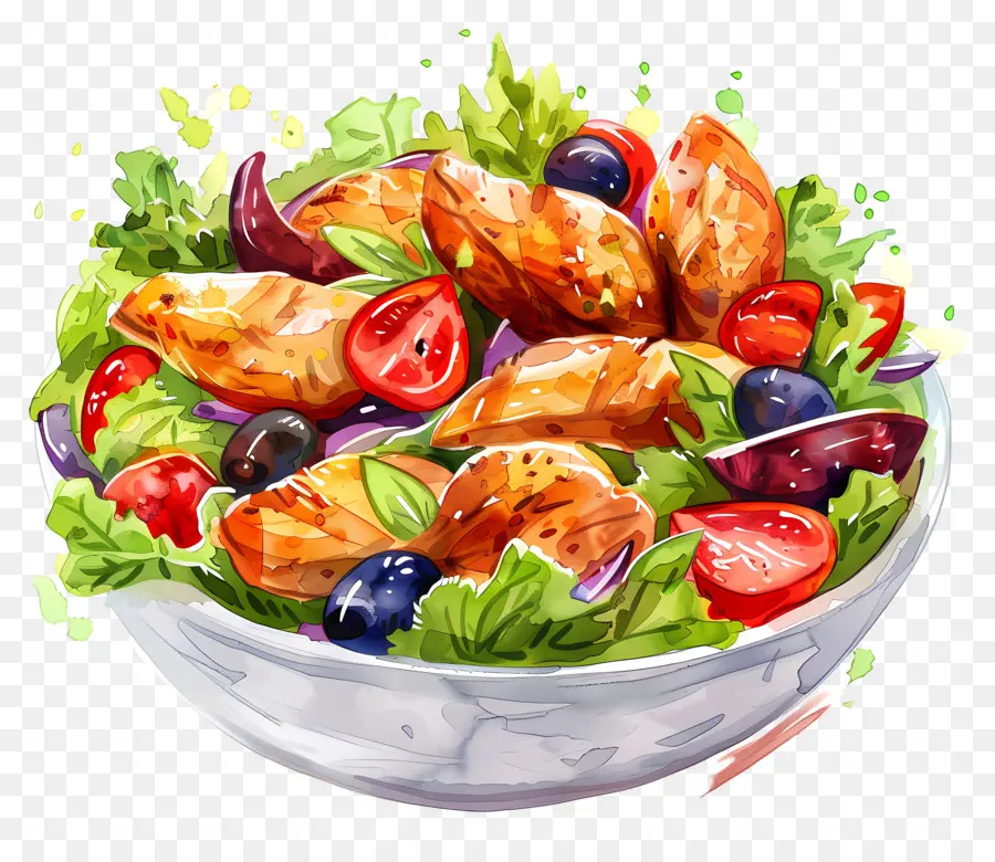 Salada De Frango，Tomates Cereja PNG
