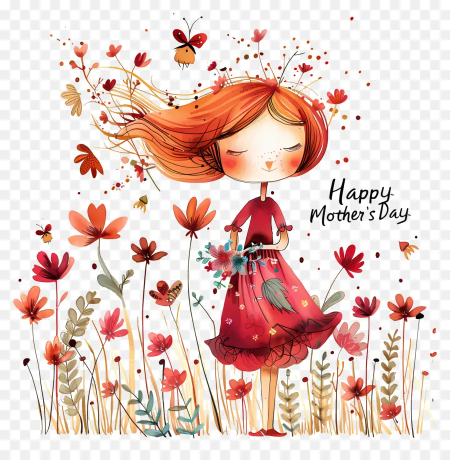 Feliz Dia Das Mães，Flores PNG
