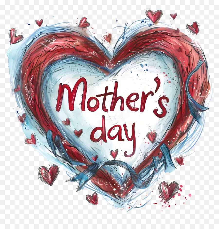 Dia Das Mães，Coração PNG