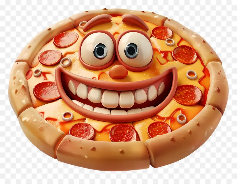 Comida De Desenho Animado 3d，Pizza PNG