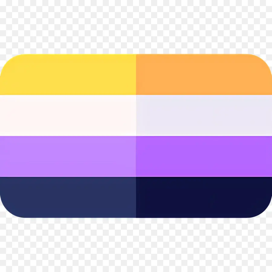 Bandeira Não Binária，Bandeira Do Arco íris PNG