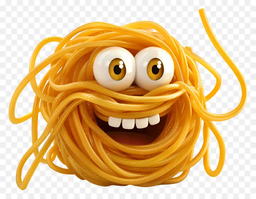 Comida De Desenho Animado 3d，Personagem De Espaguete PNG