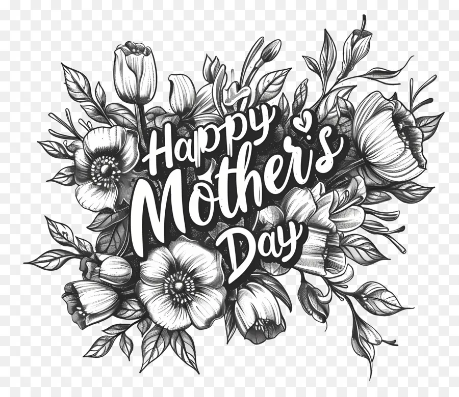Feliz Dia Das Mães，Flores PNG