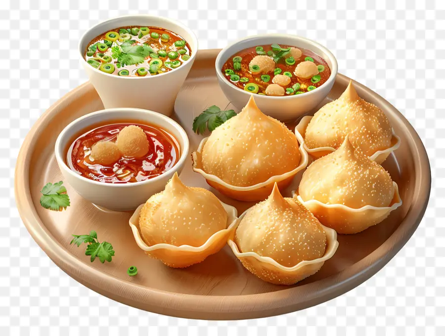 Comida Panipuri，Aperitivos PNG