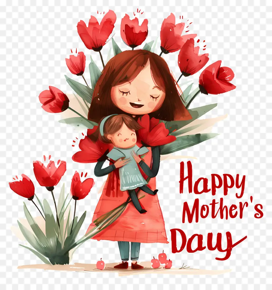 Feliz Dia Das Mães，Mãe E Do Bebê PNG