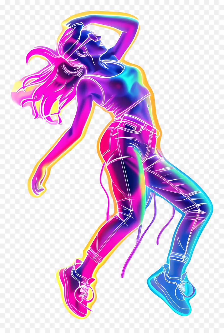 Dia Mundial Da Dança，Cores Neon PNG