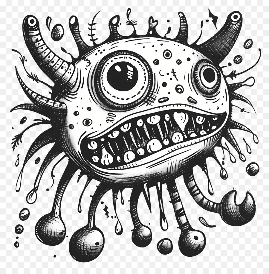 Doodle，Desenho Animado Monster PNG