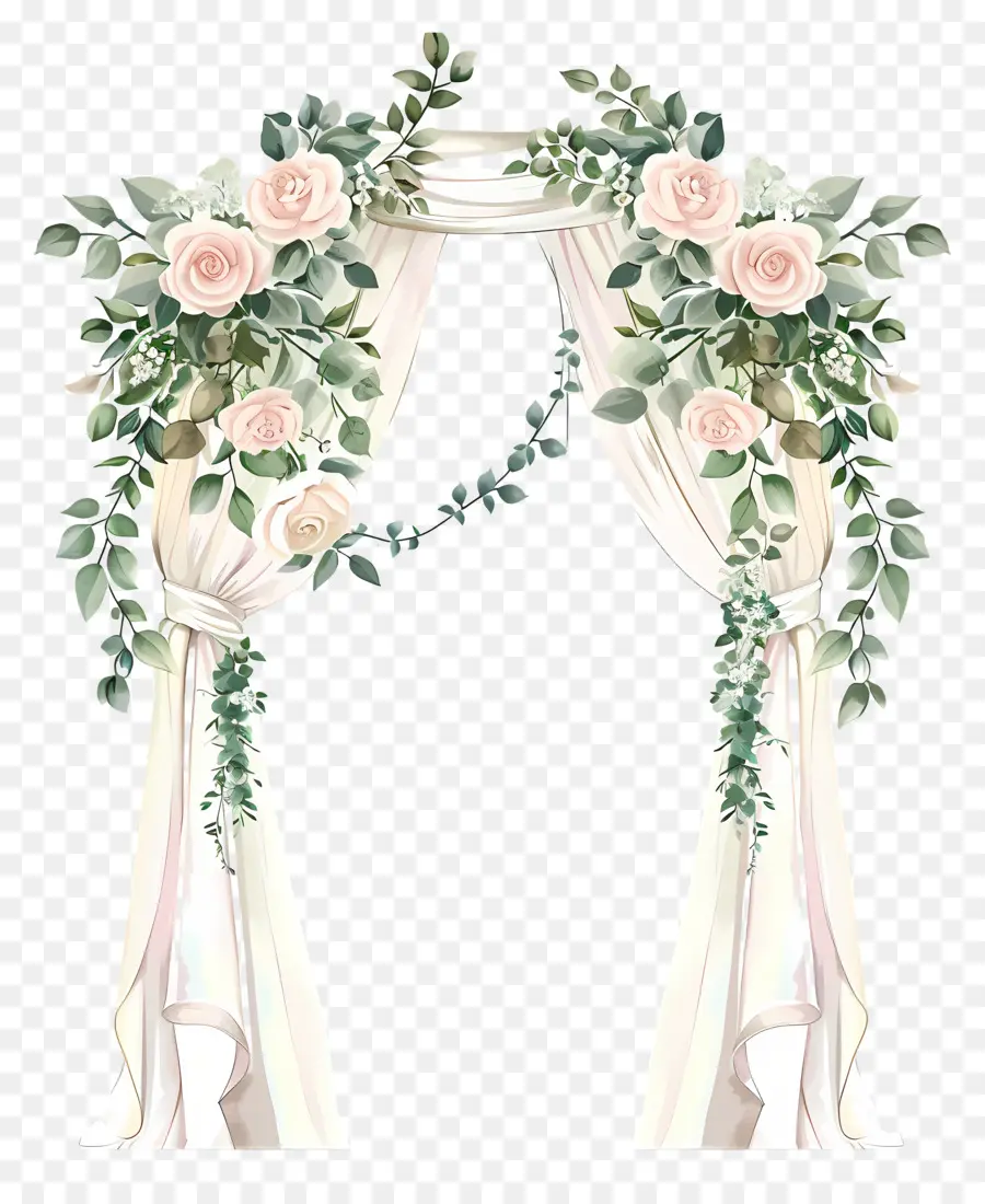Decoração De Casamento，Arco Floral PNG