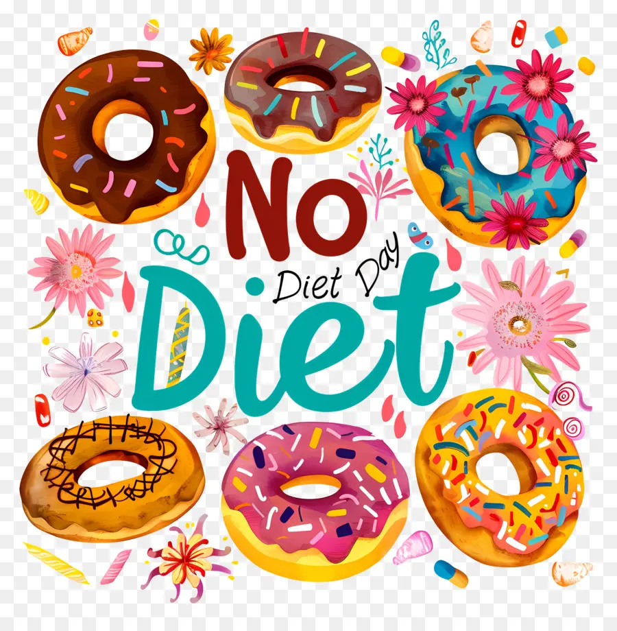 Internacional Nenhuma Dieta Dia，Doughnuts PNG