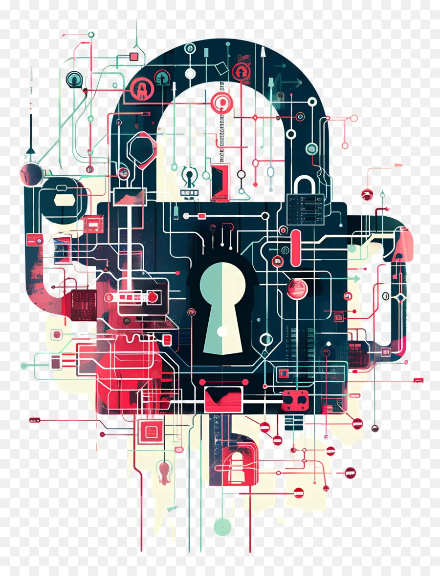 A Segurança Cibernética，A Placa De Circuito Eletrônico PNG